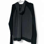 Banana Republic Hoodie Men's Extra Large Gray Waffle Knit Pullover Long Sleeve in XL L29 W25