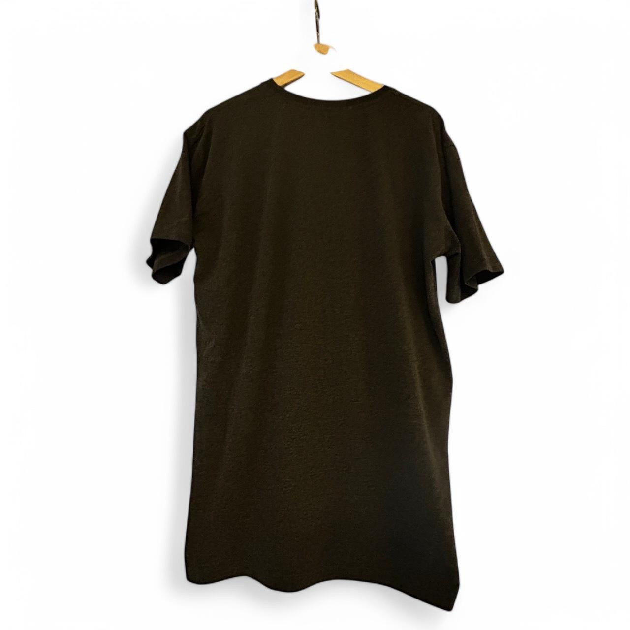 Vintage Men’s Stone Island Patch Logo Round Neck T-Shirt Grey Size XXL SkU 6833