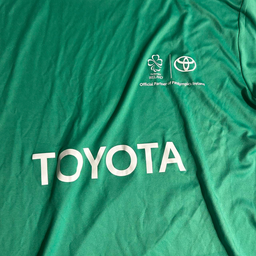 Vintage men Green Toyota SAXNET Limited logo T-Shirt in size L sku 6845