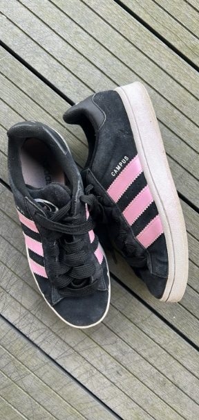 Vintage Adidas Campus 00s – Black/True Pink/White (Used, UK 8 / EU 42) SKU 6735