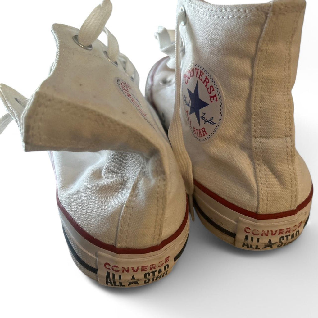 Converse Chuck Taylor All Star Hi High White 5Men’s 7Women’s 35 22CM Lace SKU 6830 White Converse high-top trainers