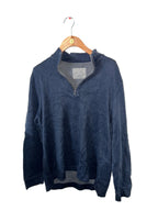 Men’s vintage Calvin Klein navy blue men's quarter-zip sweatshirt xl