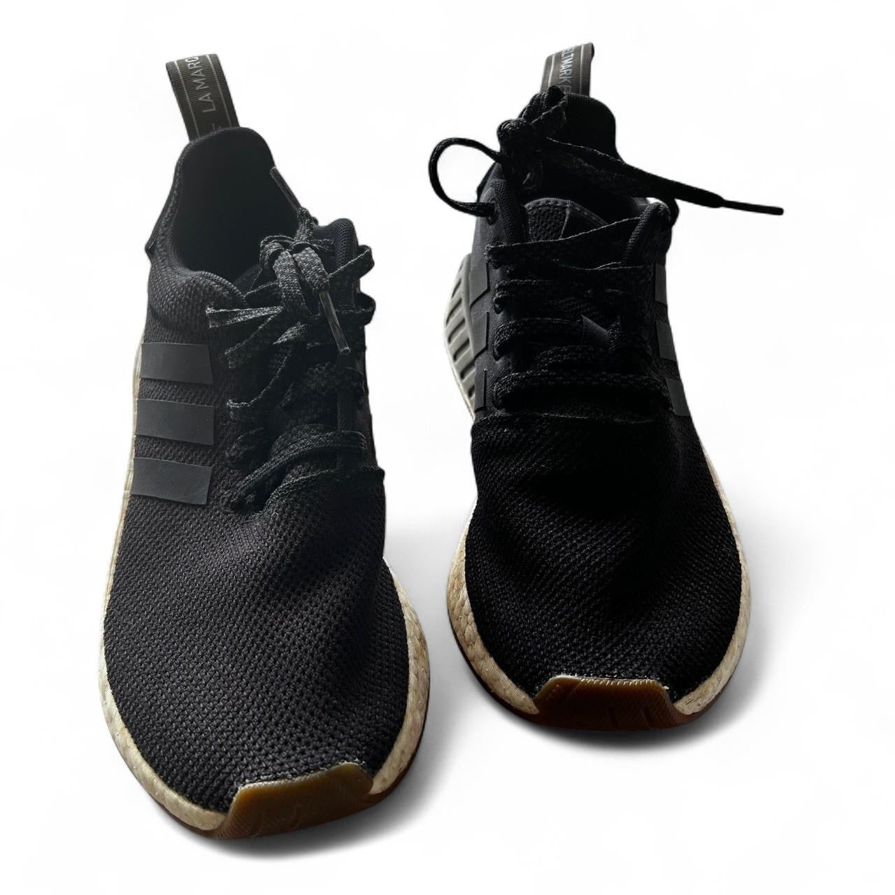 Mens Adidas NMD R2 CQ2400 Grey Black White Knit Boost Running Trainers UK 6 GYM SKU 6987