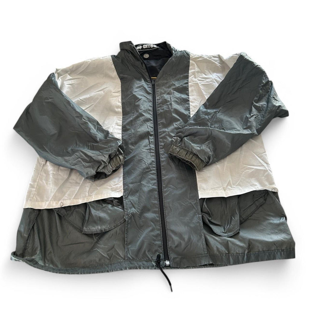 Vintage Errea Football Grey colourblock  Jacket Size Large Mens Vintage Sku 6856