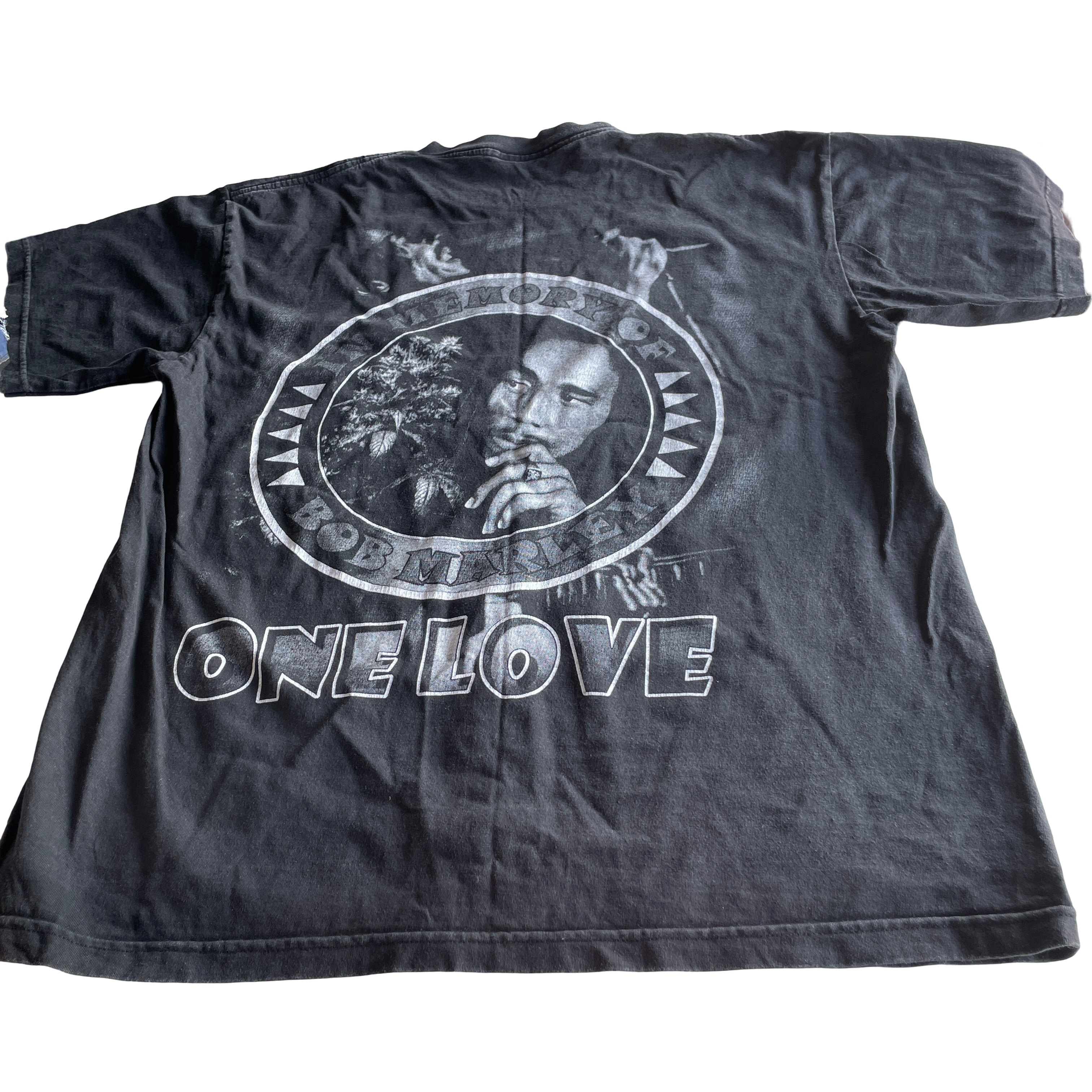 VINTAGE BOB MARLEY one love reggae ska rare tee shirt Made in USA