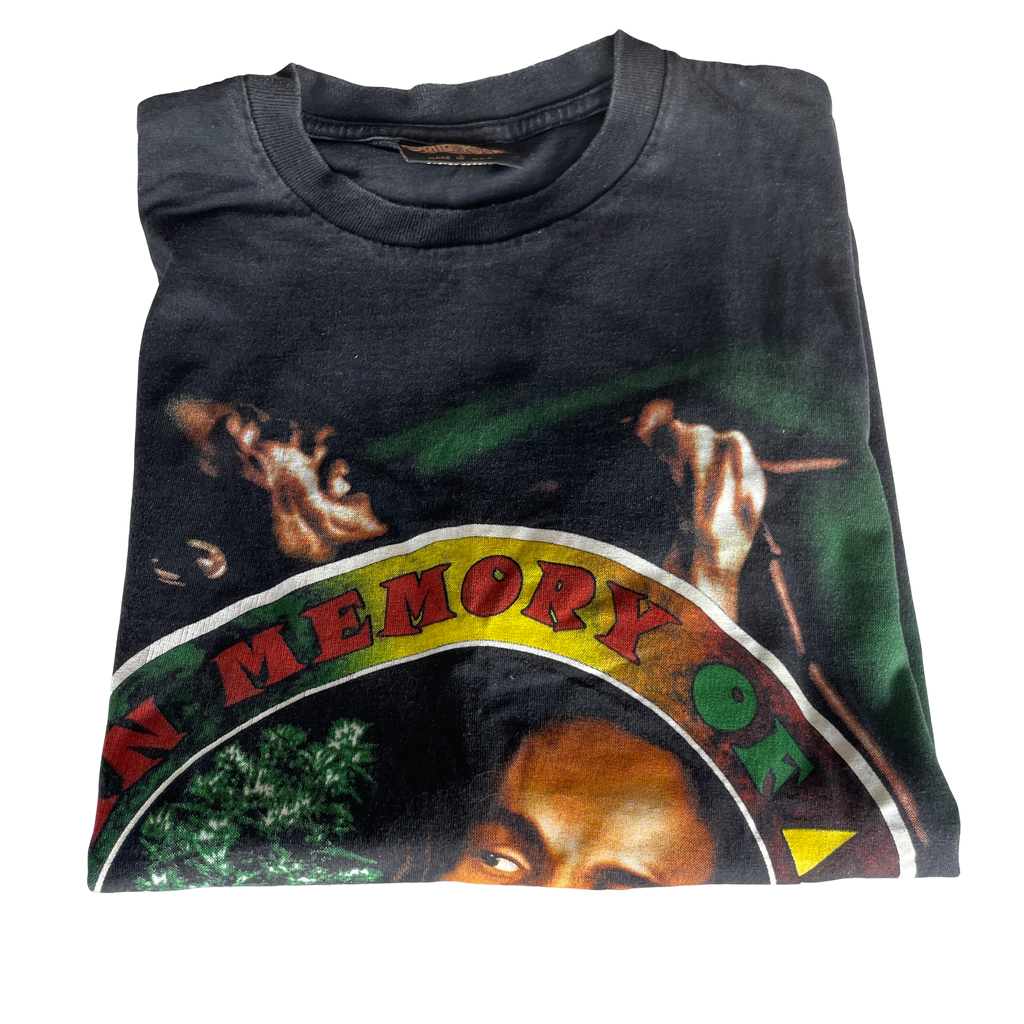 VINTAGE BOB MARLEY one love reggae ska rare tee shirt Made in USA 
