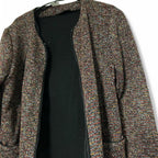 Vintage Women's Darex Red Mid-Length Knit Jacket with Subtle Sheen, One Size (27" Length, 24" Waist) - SKU 6912