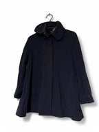 COS Women's  Black 100% collared Trench Coat in Small SKU 6942  L33 W22