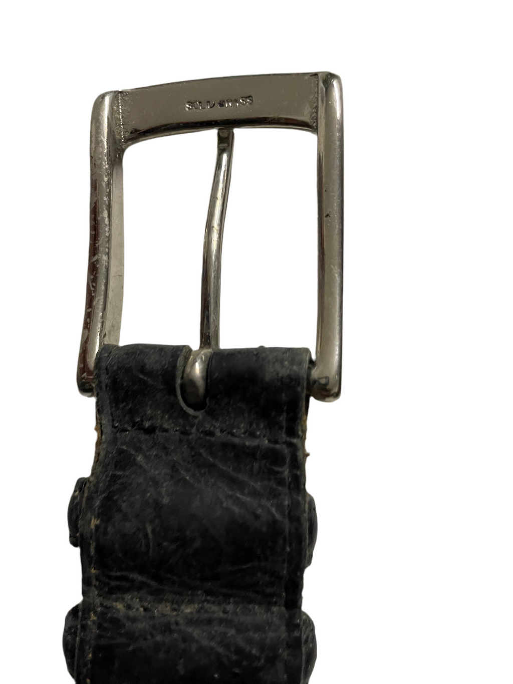 Vintage men's Levi's genuine brown leather belt |L41| SKU 4491