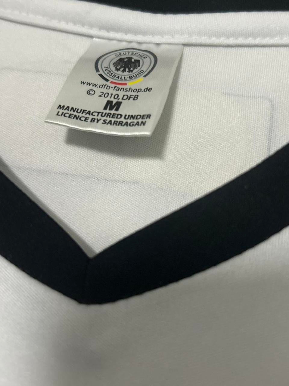 Germany 2002 World Cup Jogi Löw white and black retro football shirt #retrofootball