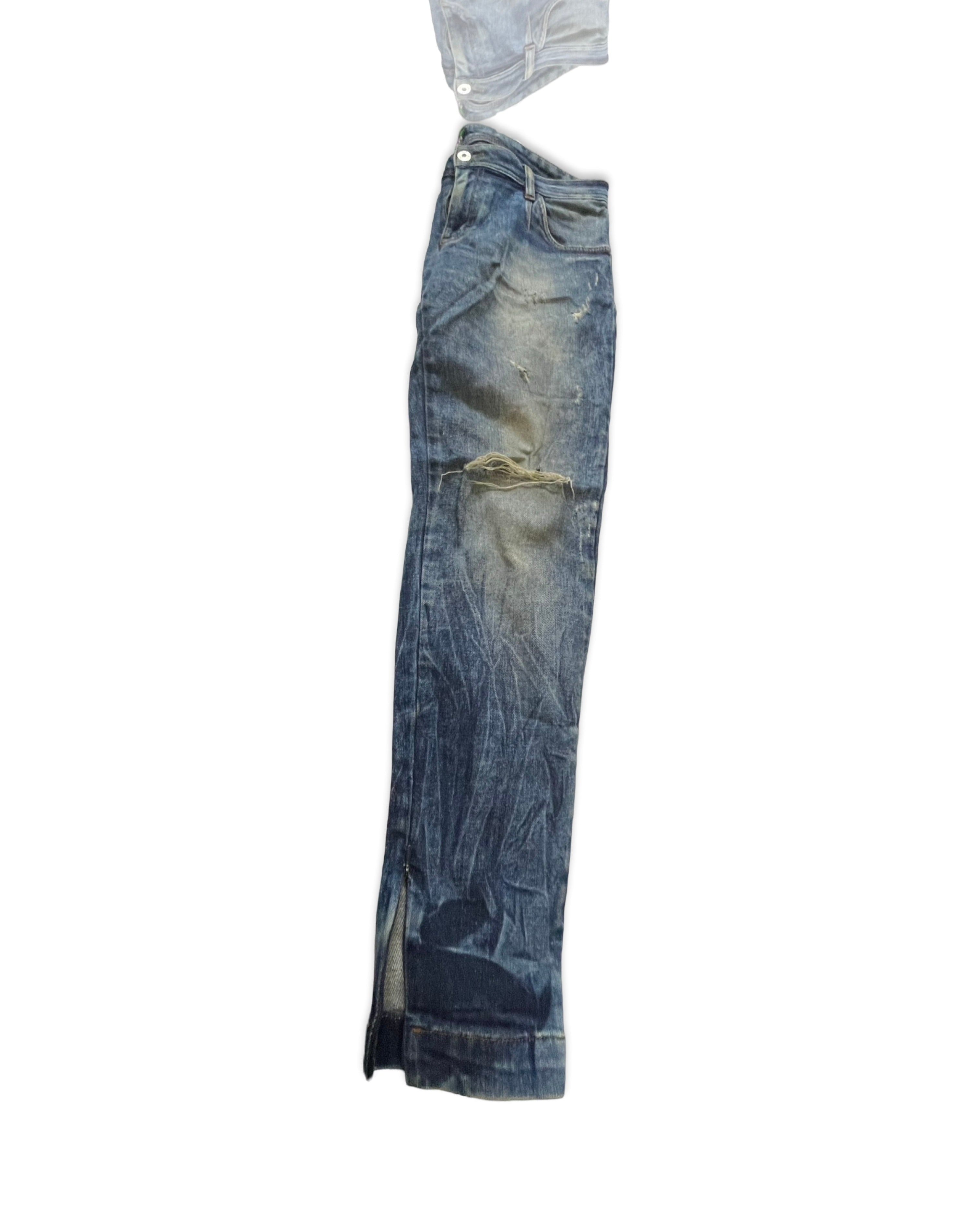 Y2K Vintage Dolce & Gabbana Low Rise Skinny Jeans Dolce & Gabbana Women's Navy and Blue Jeans W34 L29 |SKU 4259