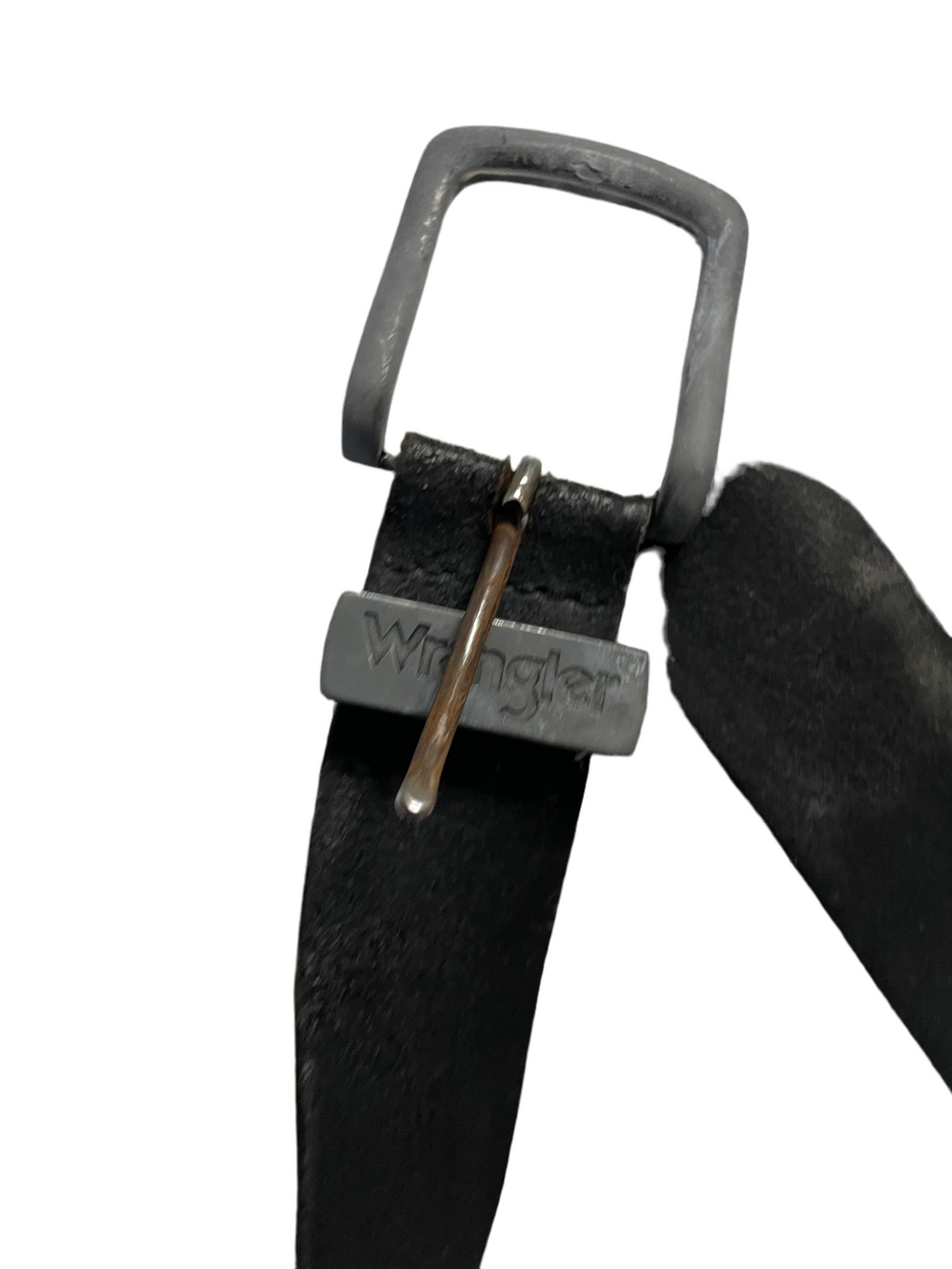 Vintage Wrangler men's black genuine leather belt| L45 | SKU 4482