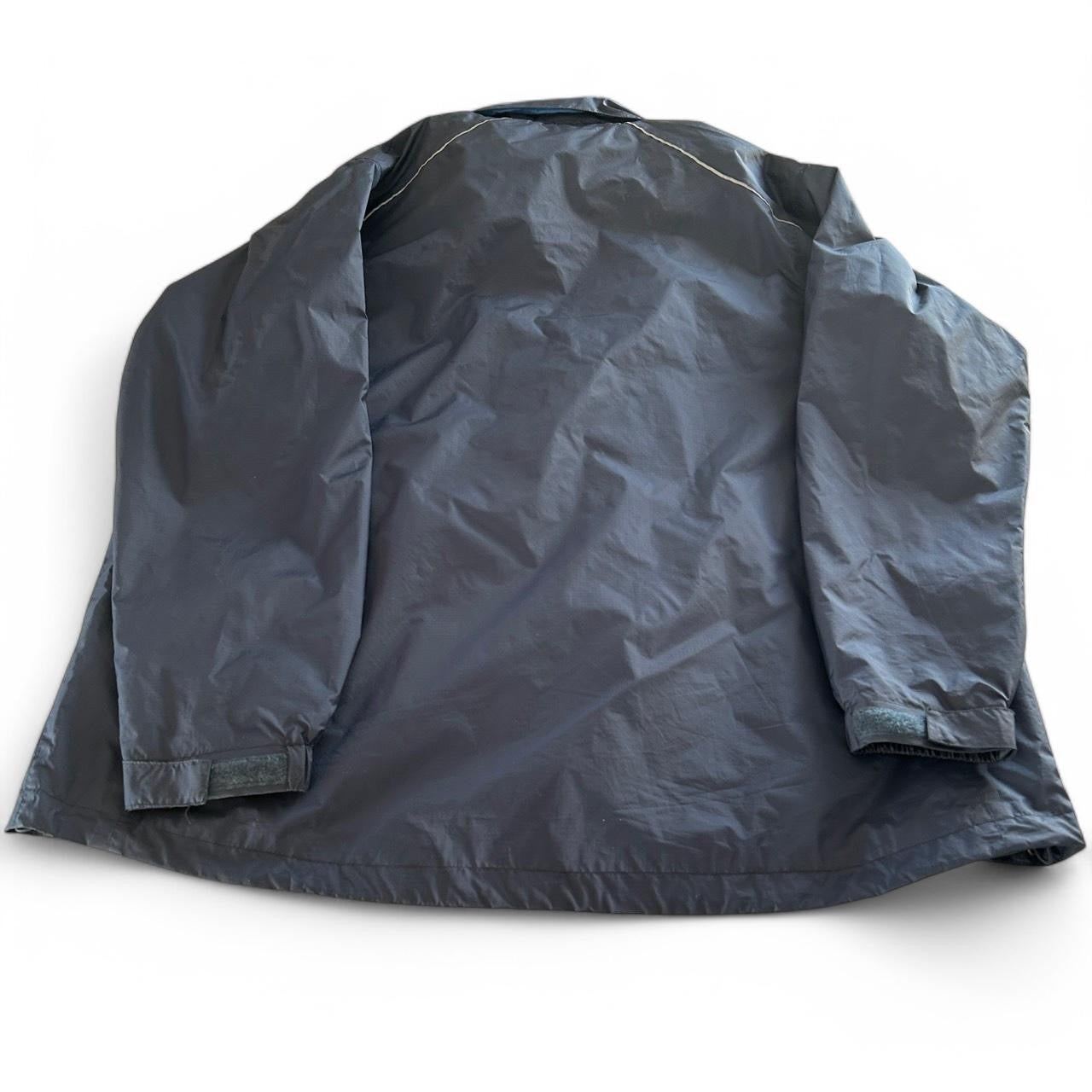 Vintage 90s windbreaker Black and blue waterproof rain jacket #rainydays sku 6867