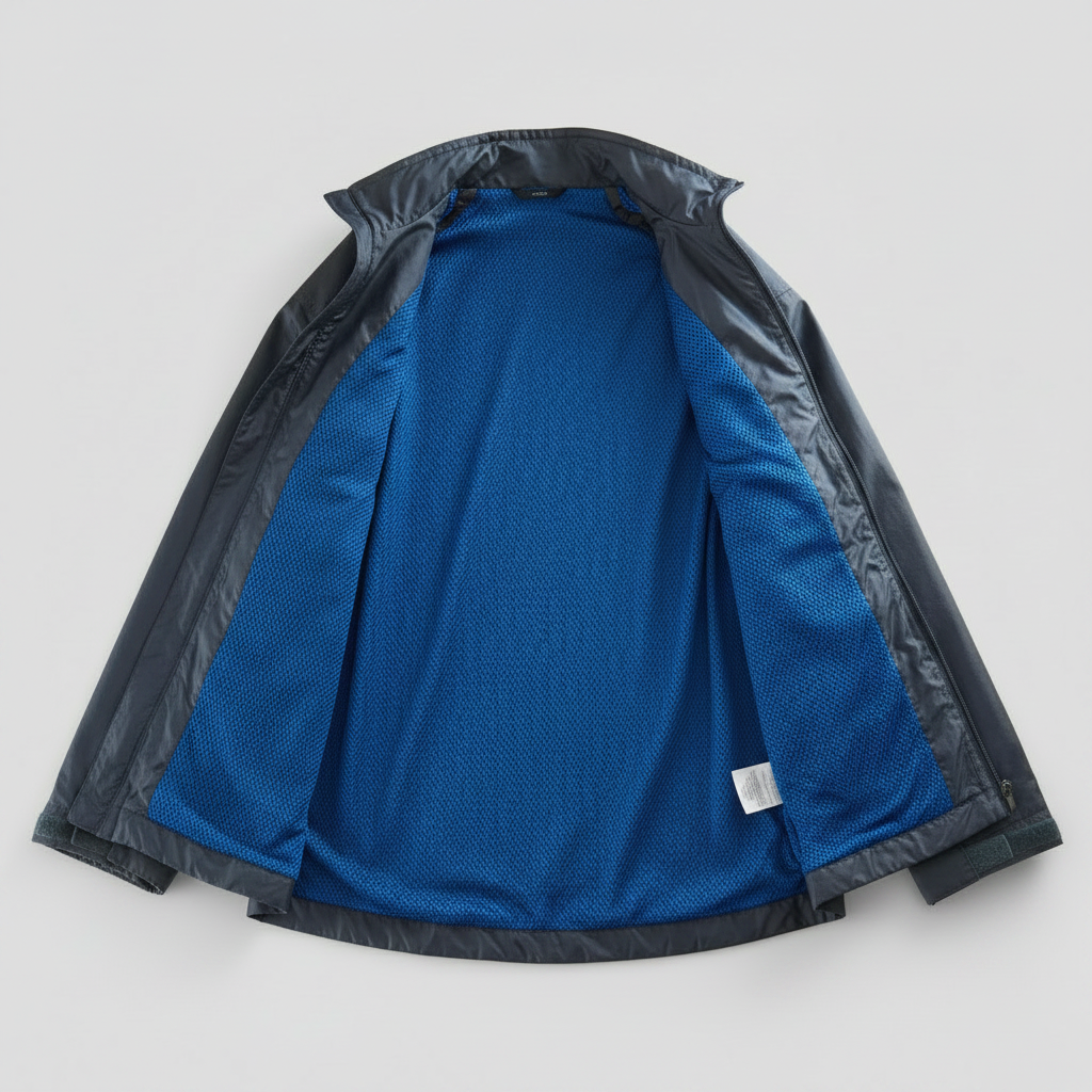 Vintage 90s windbreaker Black and blue waterproof rain jacket #rainydays sku 6867