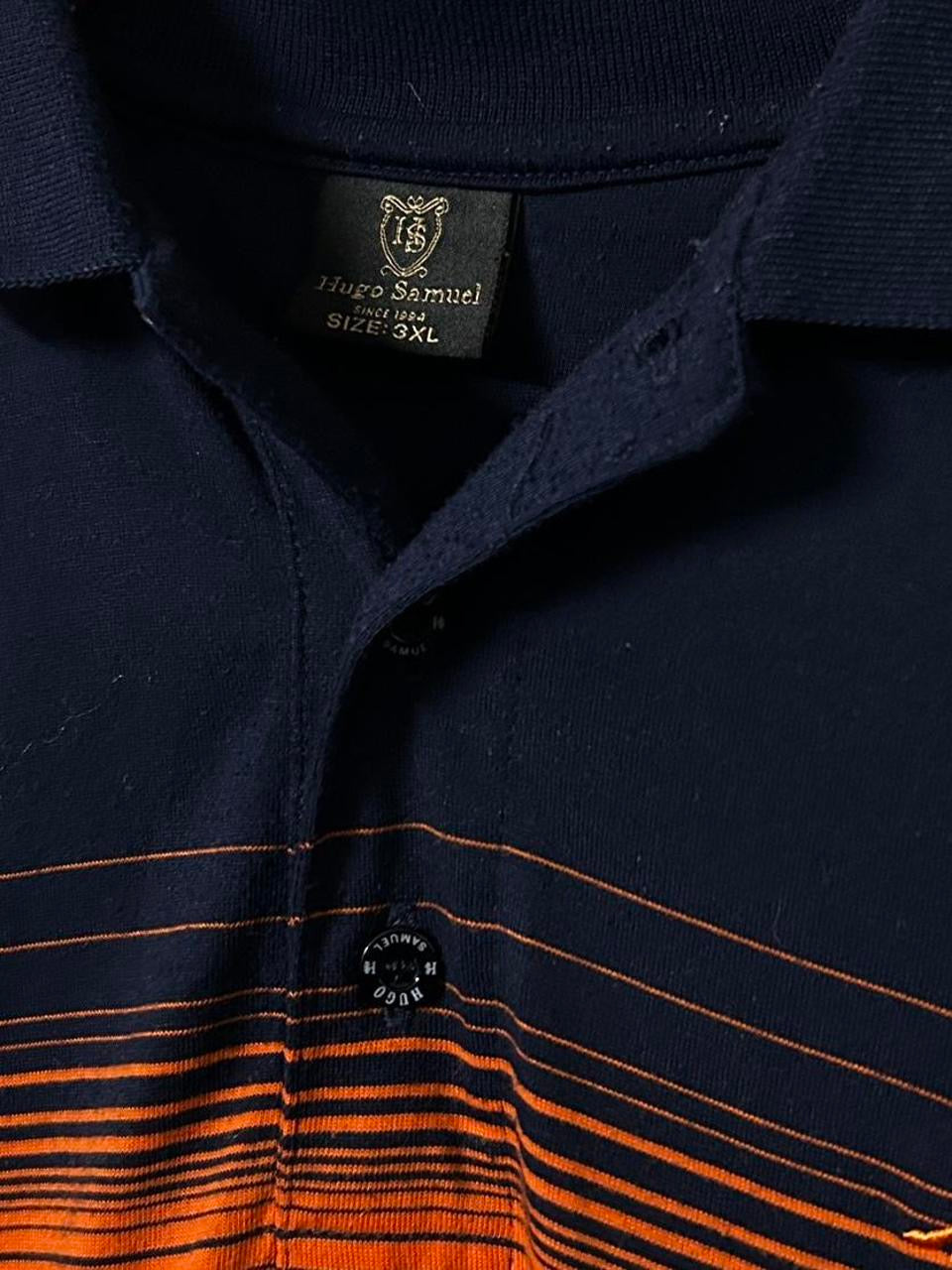 Vintage Hugo Samuel multi oversized polo shirt in size xxl
SKU 7149
Collar to hem 32
Pit to pit  24