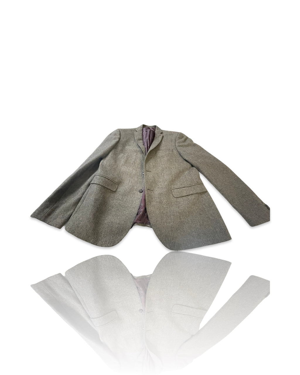 Vintage Burtons Mens Wool Blazer Jacket SIZE Large Dark Brown |SKU 4165