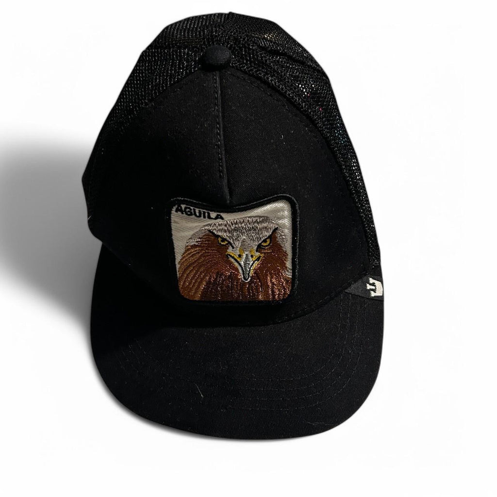Goorin Bros Animal Farm Trucker Baseball Snapback Hat Cap Aguila Eagle Bird Moss sku 6793