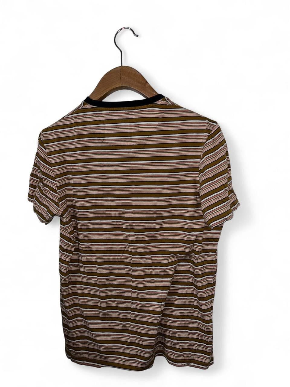 Ted Baker  mens striped t-shirt #stripedtee
SKU 7155
L 26 W19 
Size small