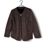 Women's Red Midleng Jacket With Subtle Sheen one size #knitwear L27 W24 sku 6912