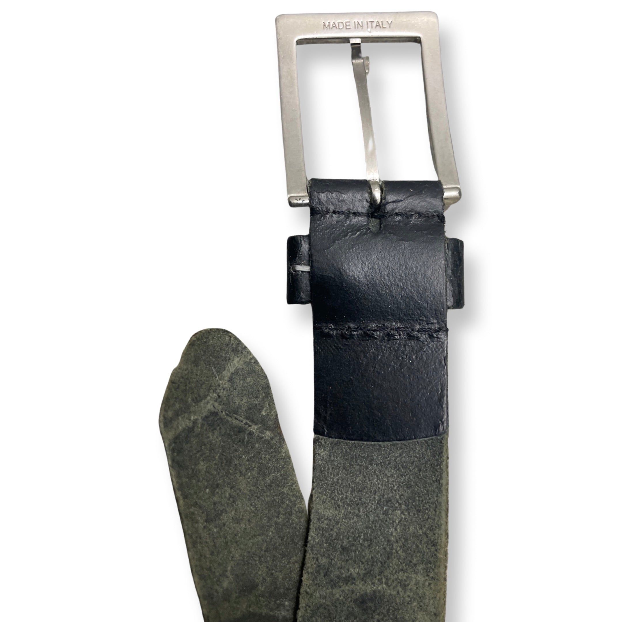 Rubynee Vintage y2k Van Beer black leather mens belt