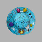 Rubynee Vintage y2k blue straw hat