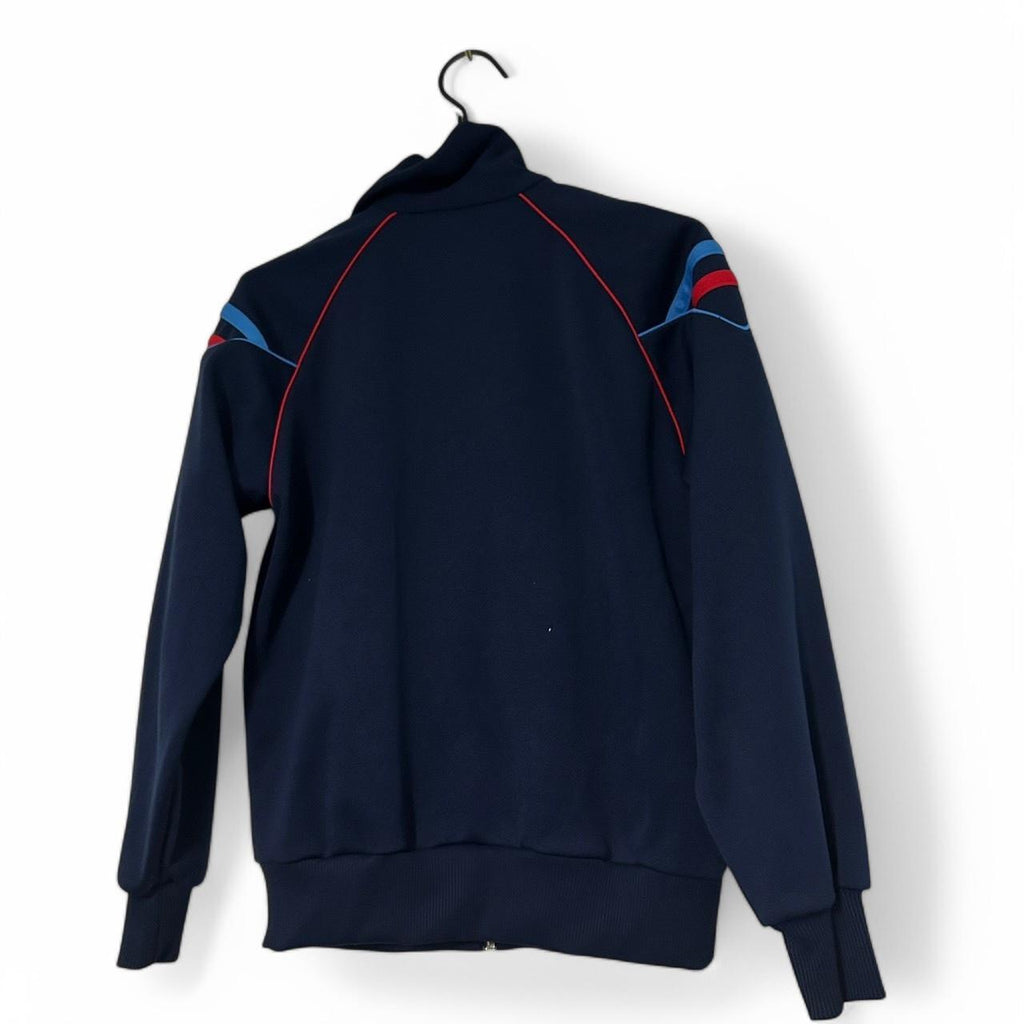 Women's windbreaker polyester Zip Up Track Jacket Navy Blue M  SKU 6870