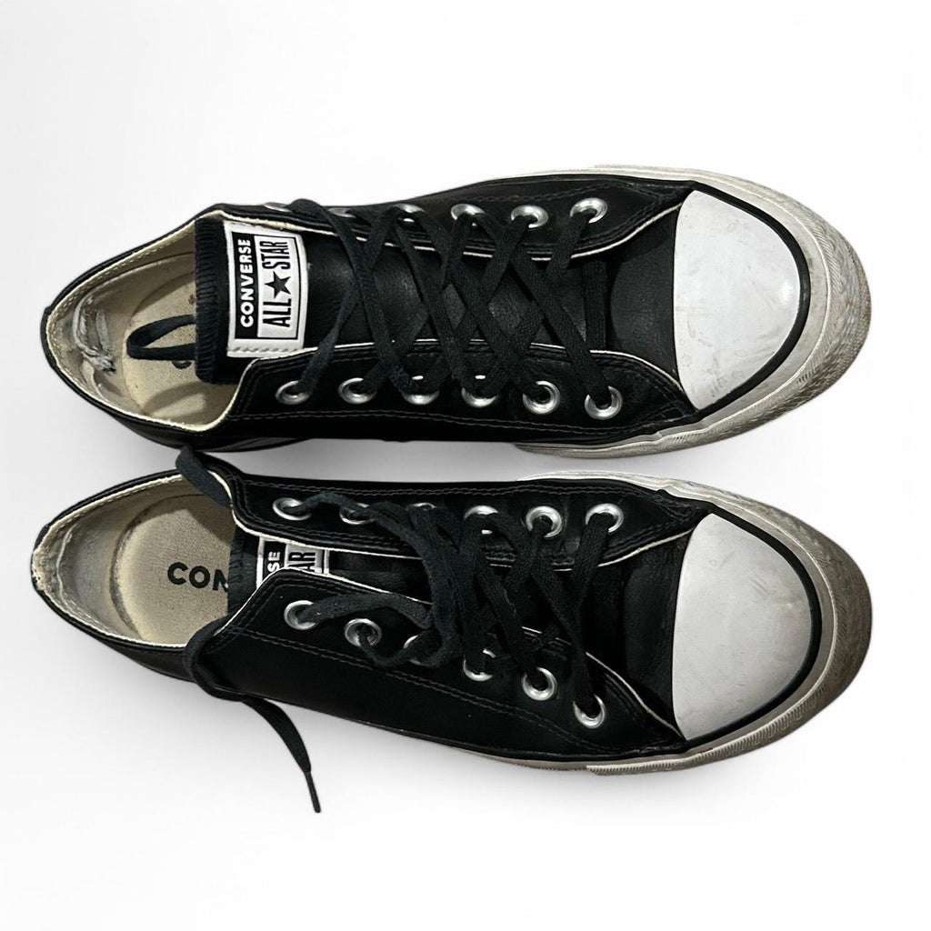 WOMEN'S TRAINERS ALL STAR LEATHER CONVERSE  PLATFORM TRAINERS UK 5- US7 SKU6895