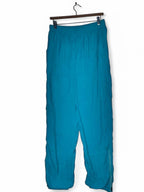 Blue nylon Maier sportswear pants with drawstring waist #90s W28 L32 SKU 6963