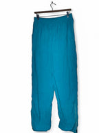 Blue nylon Maier sportswear pants with drawstring waist #90s W28 L32 SKU 6963