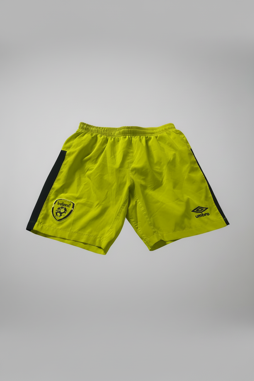 Republic Of Ireland Football Shorts Soccer Umbro GREEN IN XS/S waist 26 sku| 4156