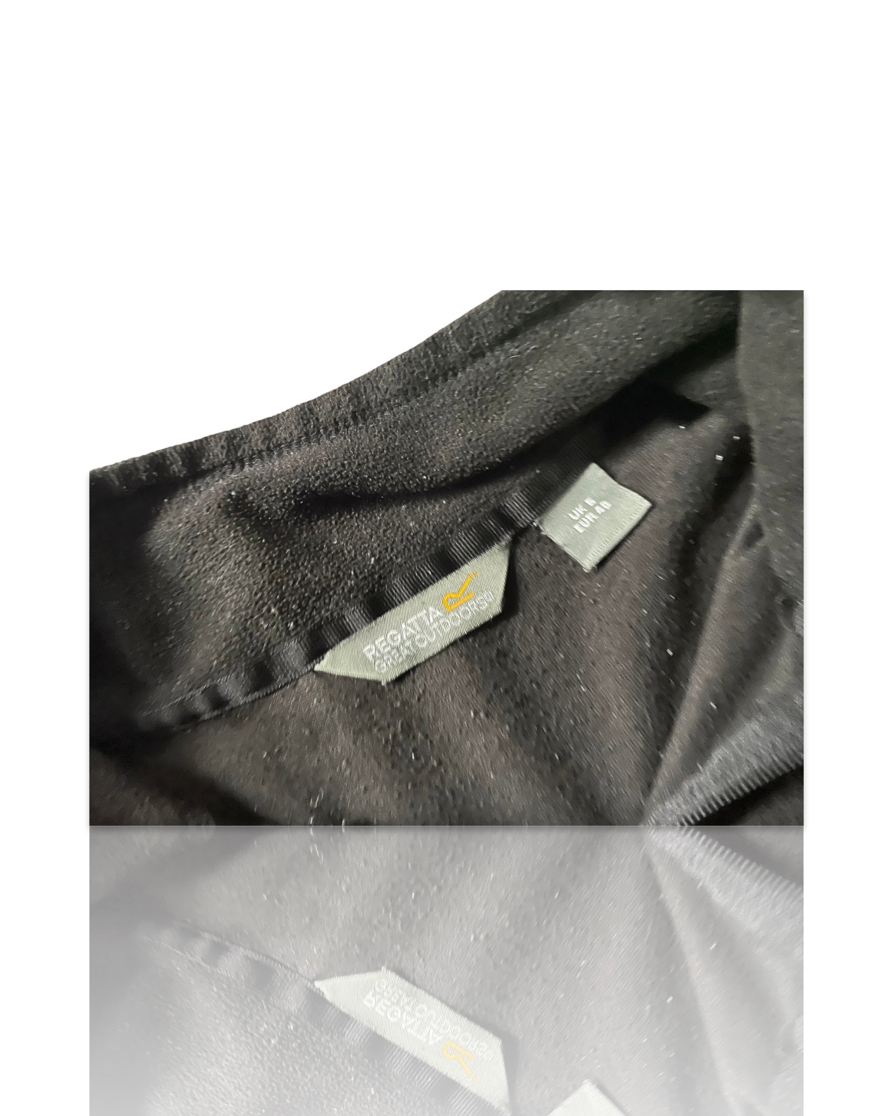 Cliche Vintage| Vintage Black Regatta Montes Mens Golf Half Zip Fleece Jacket Pullover Jumper Top