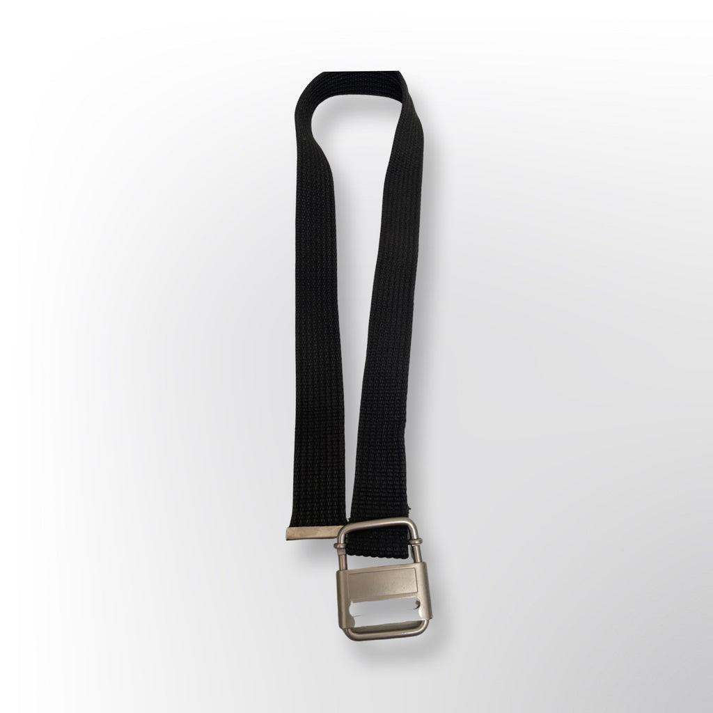 Vintage black military mens belt size M