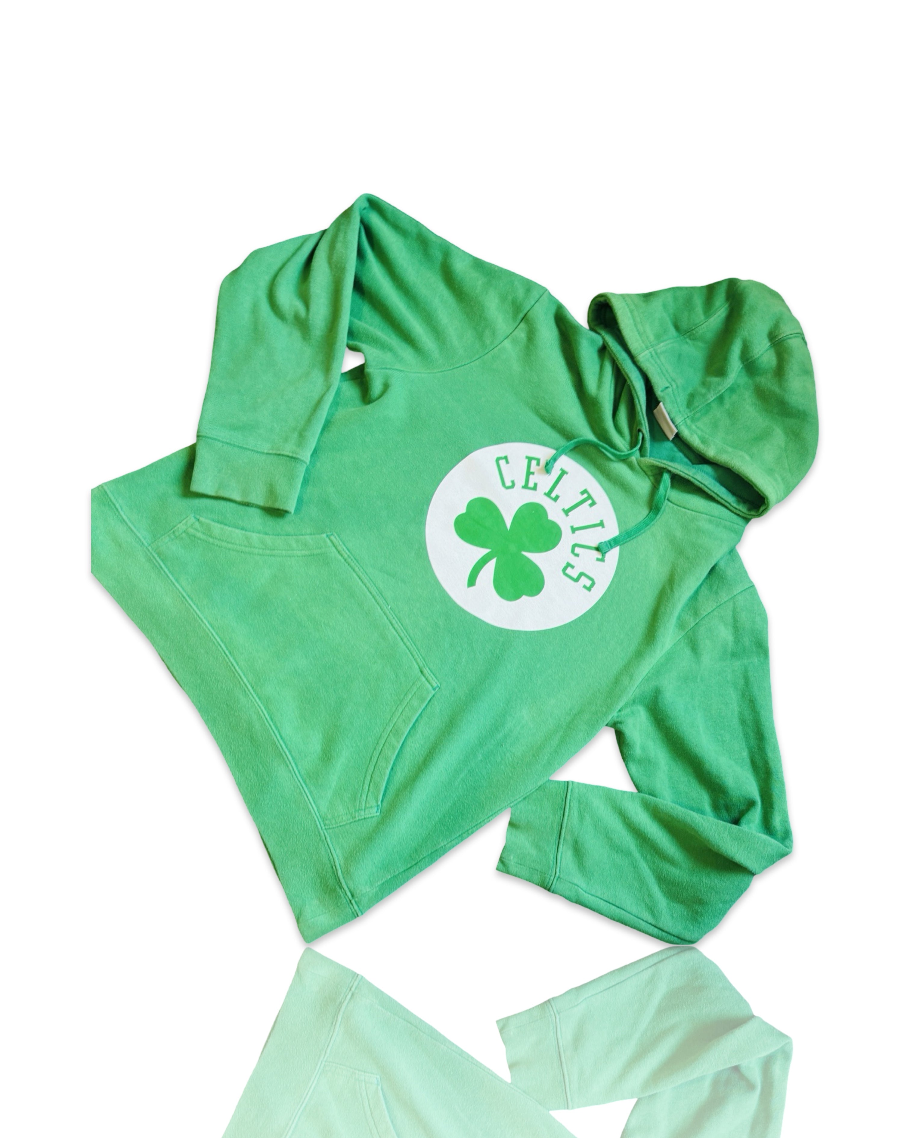 Vintage Boston Celtics Sweater Medium Green Preppy Hoodie - NBA Basketball - Size S 4071