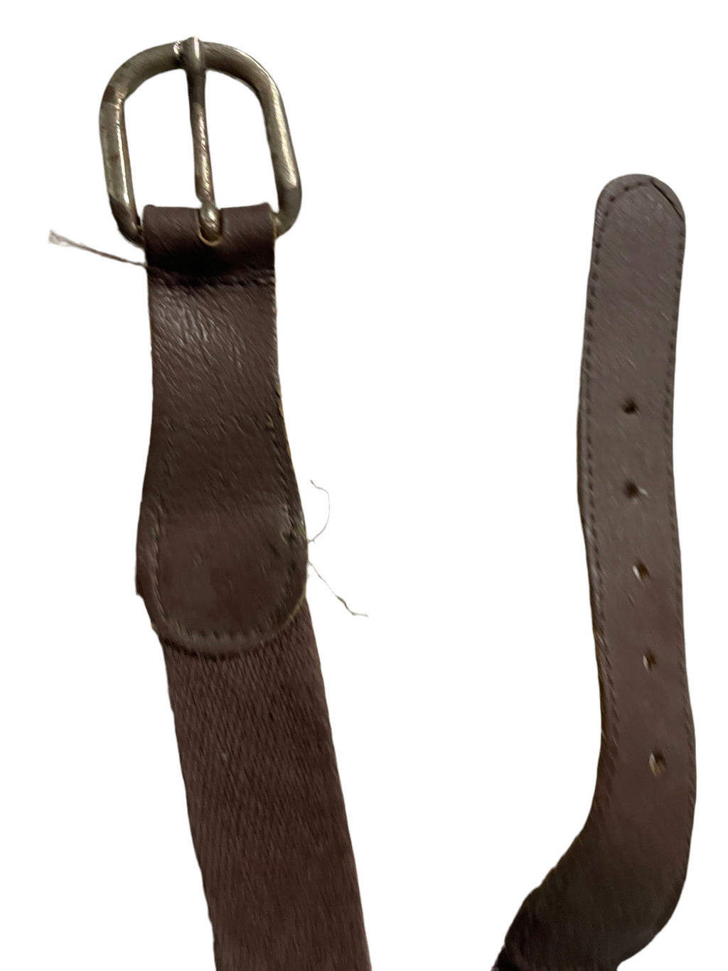 Vintage men's brown elastic braided belt| L35| SKU 4495