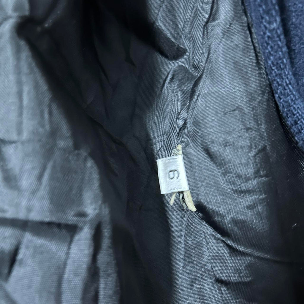 J Percy made in USA in sz L Navy peacoat with button-up closure, multiple pockets, and a classic, preppy style #preppy #wintercoat L 31 W20 AKU 6908