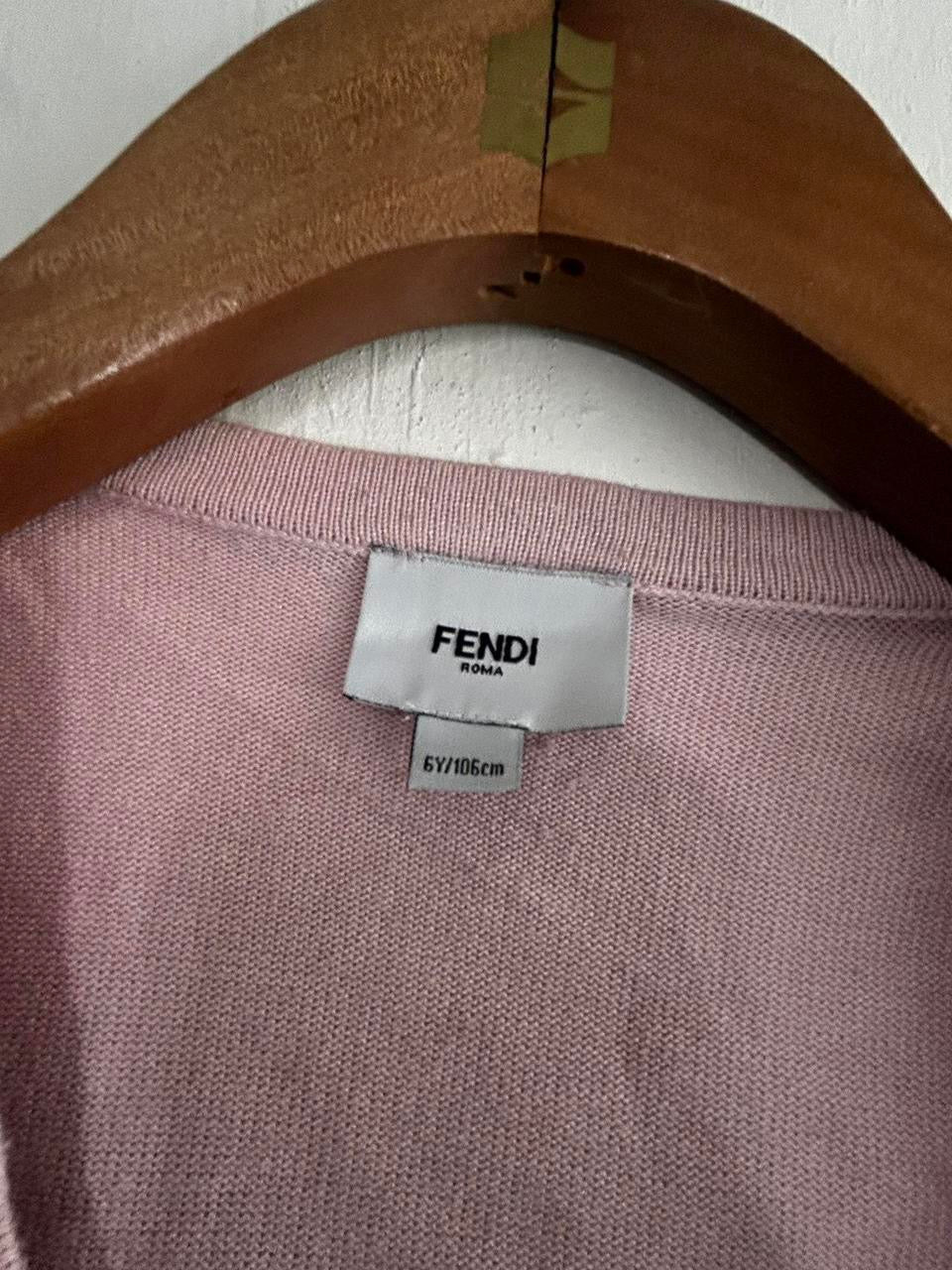 Fendi Children Kids Girls Pink Jumper Sweater Size 5/6Years