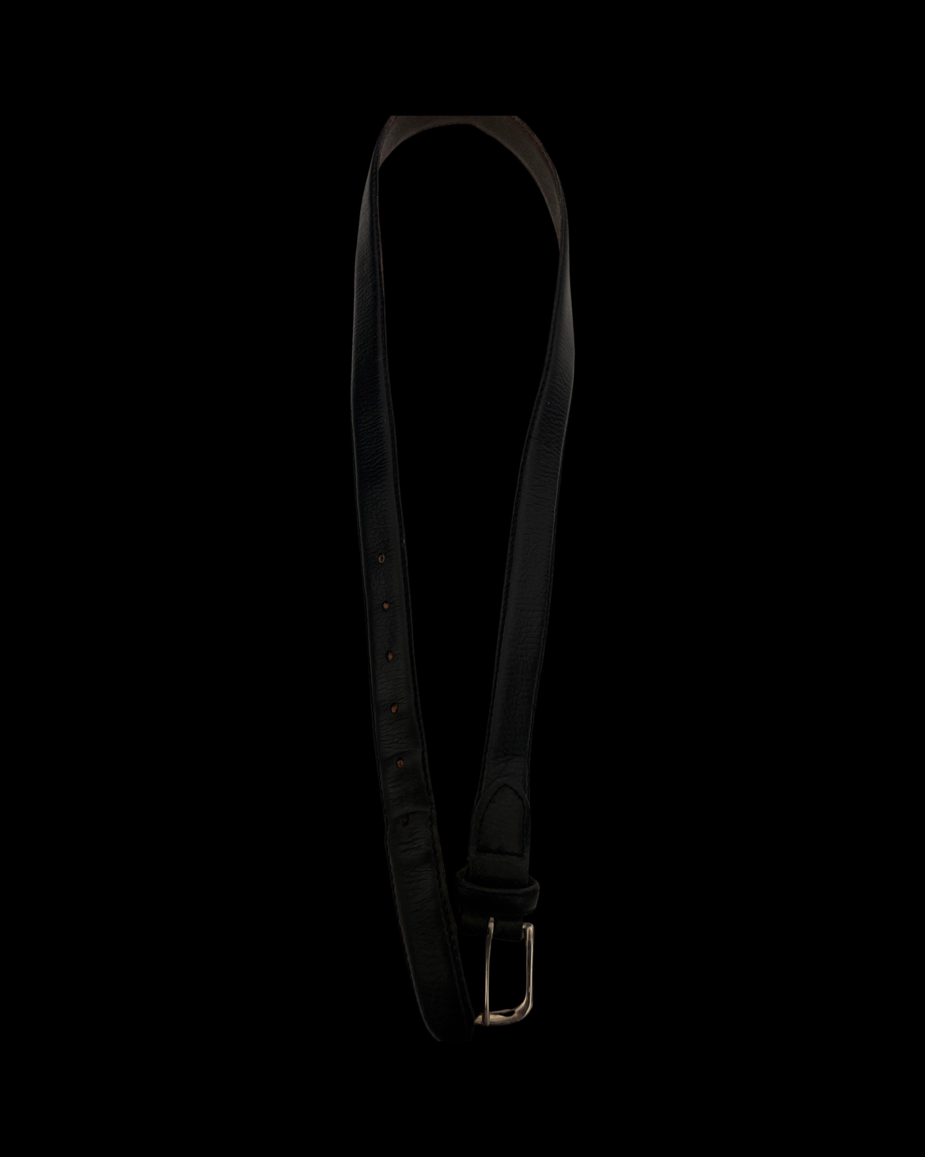 Vintage black leathers men belt