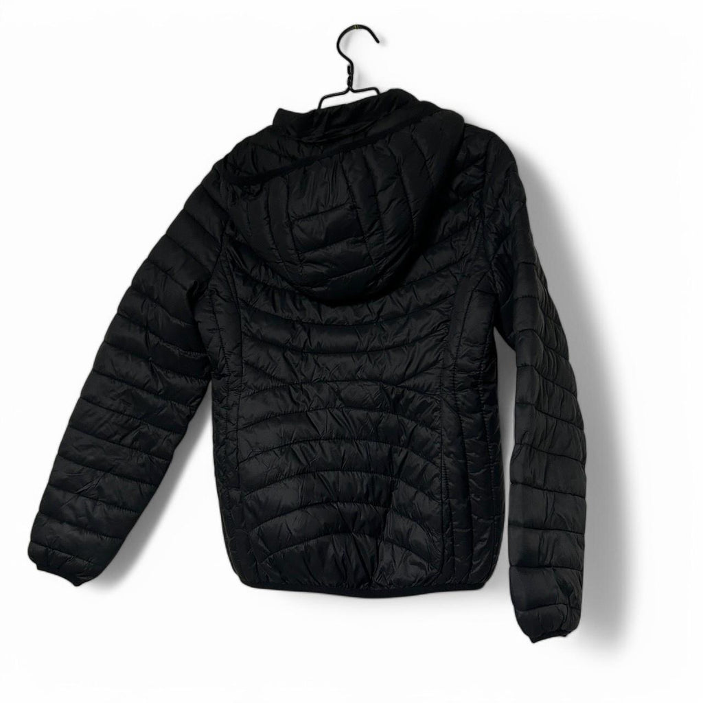 Black Puffer Jacket Women’s With Hood  L/XL sku 6910 L26 w21