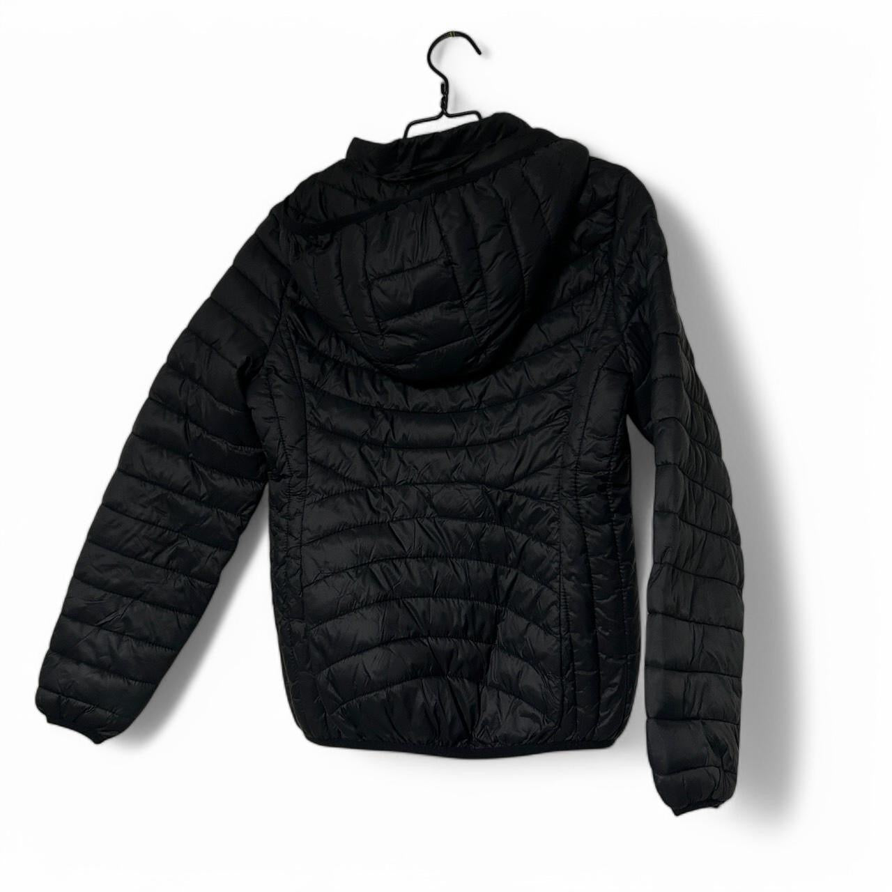 Black Puffer Jacket Women’s With Hood  L/XL sku 6910 L26 w21