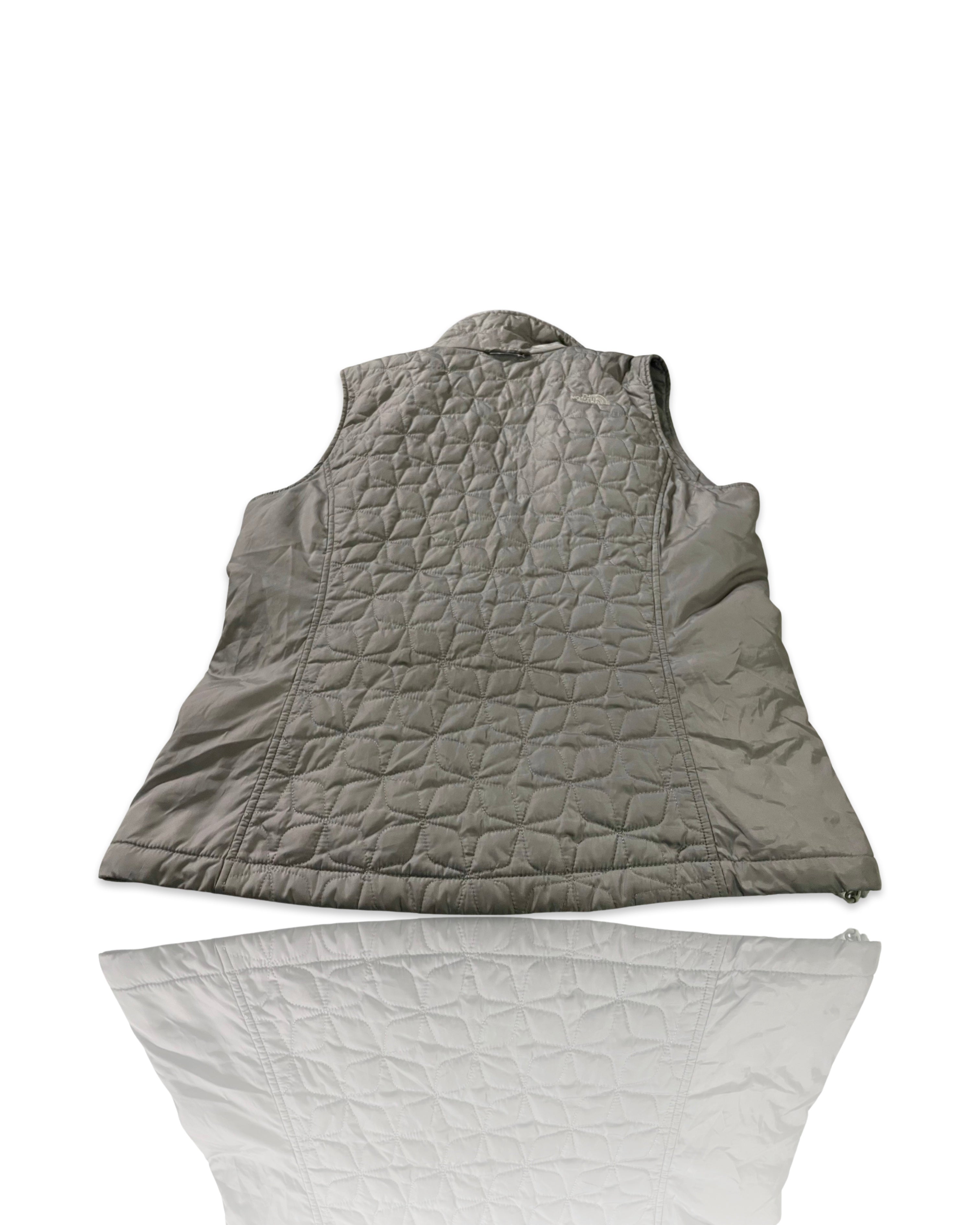  Vintage The North Face Gray Fleece Vest - Size Large - Embroidered - Woman’s -