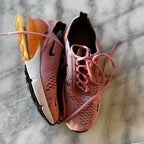 USED NIKE AIR MAX 270 SNEAKERS WOMEN SIZE 5.5 STARDUST PINKCORAL AH6789-600 SKU 6991