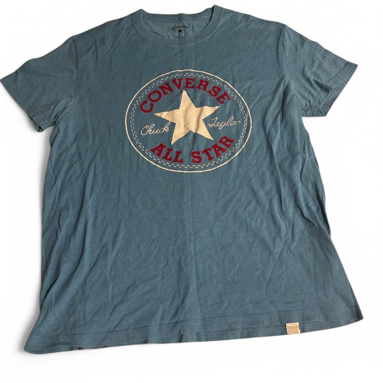 Converse Chuck Taylor All Star graphic blue t-shirt #Converse #Tshirts men’s blue in seize medium sku 6837 