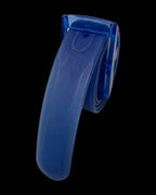 Vintage Unisex Smooth Silicone Rubber Leather Belt Plastic Buckle in Blue