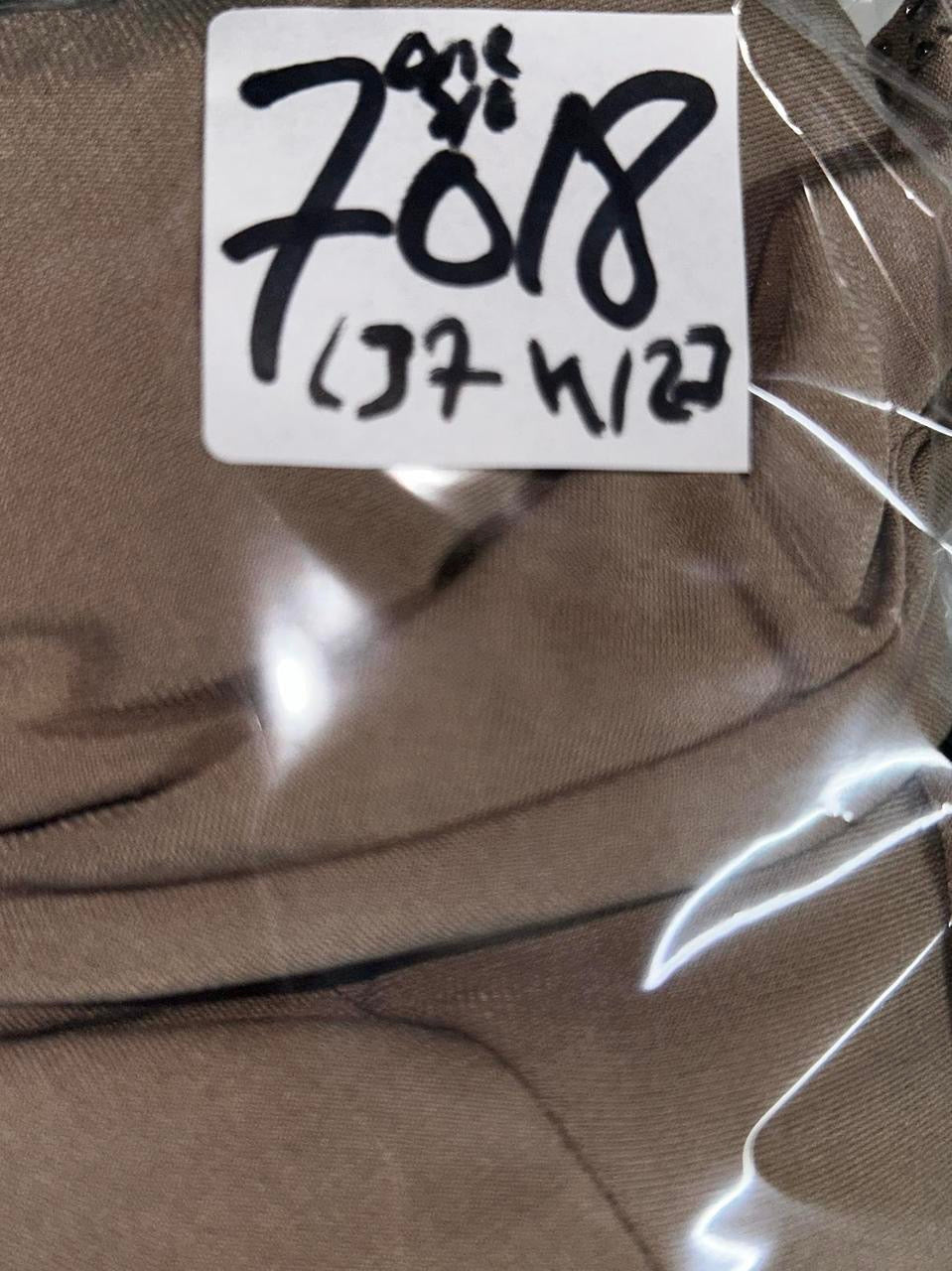 Brown cowl neck top with silver sparkle stripes and side zipper #glamtop #sparkle one size L 37 w23 sku 7018