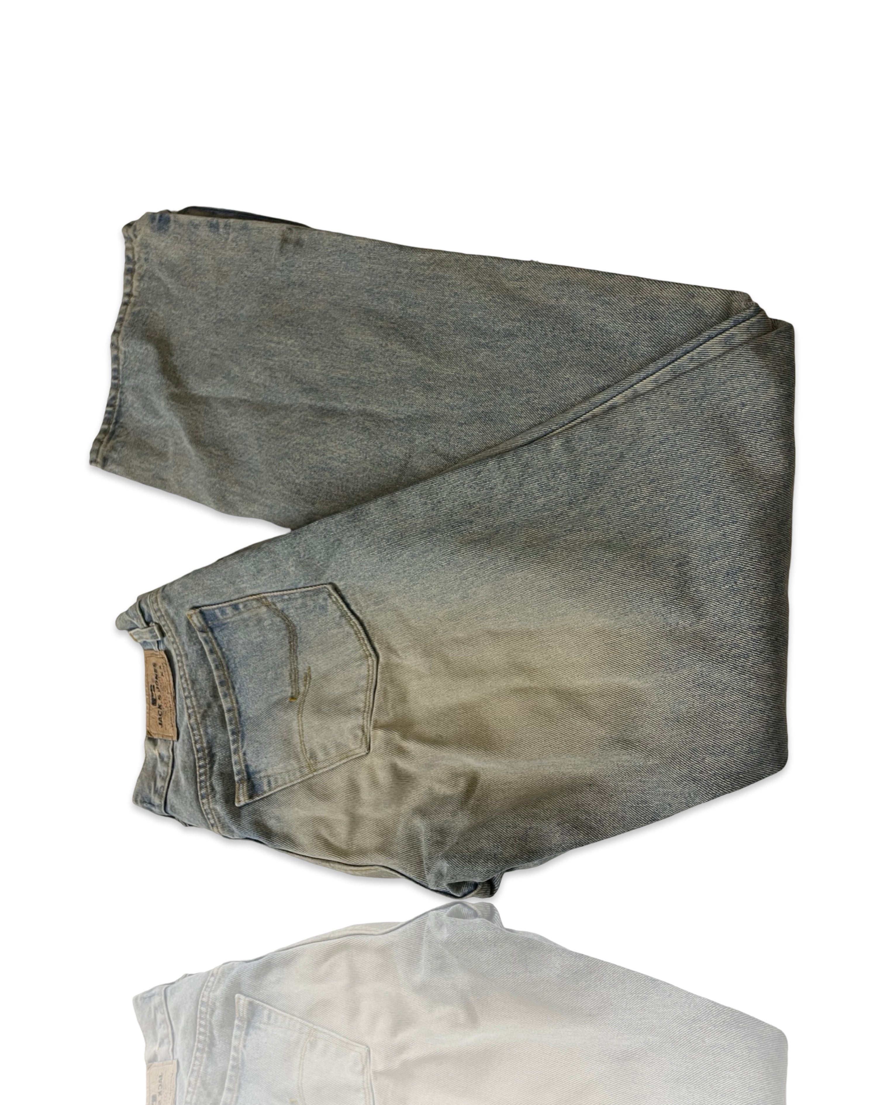 Vintage Jack and Jones Blue Wash Distressed  Jeans  L34 W30 |SKU 4256