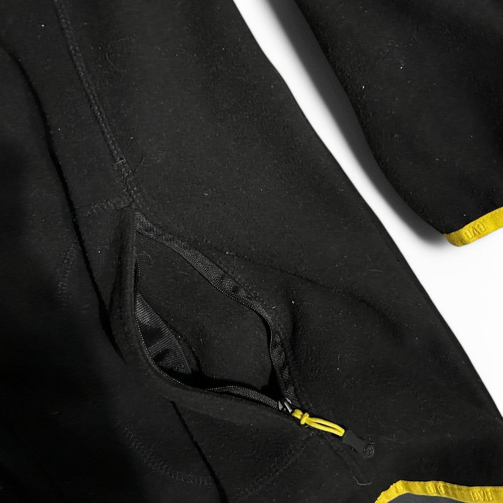 Dortmund Borussia fleeced Men UK L US Football Soccer Tracksuit Jacket Black Zip