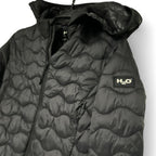 H20 Women's winter Zip Up high neck Snap Black Puffer Jacket in S pt 26 w 22 SKU 6873