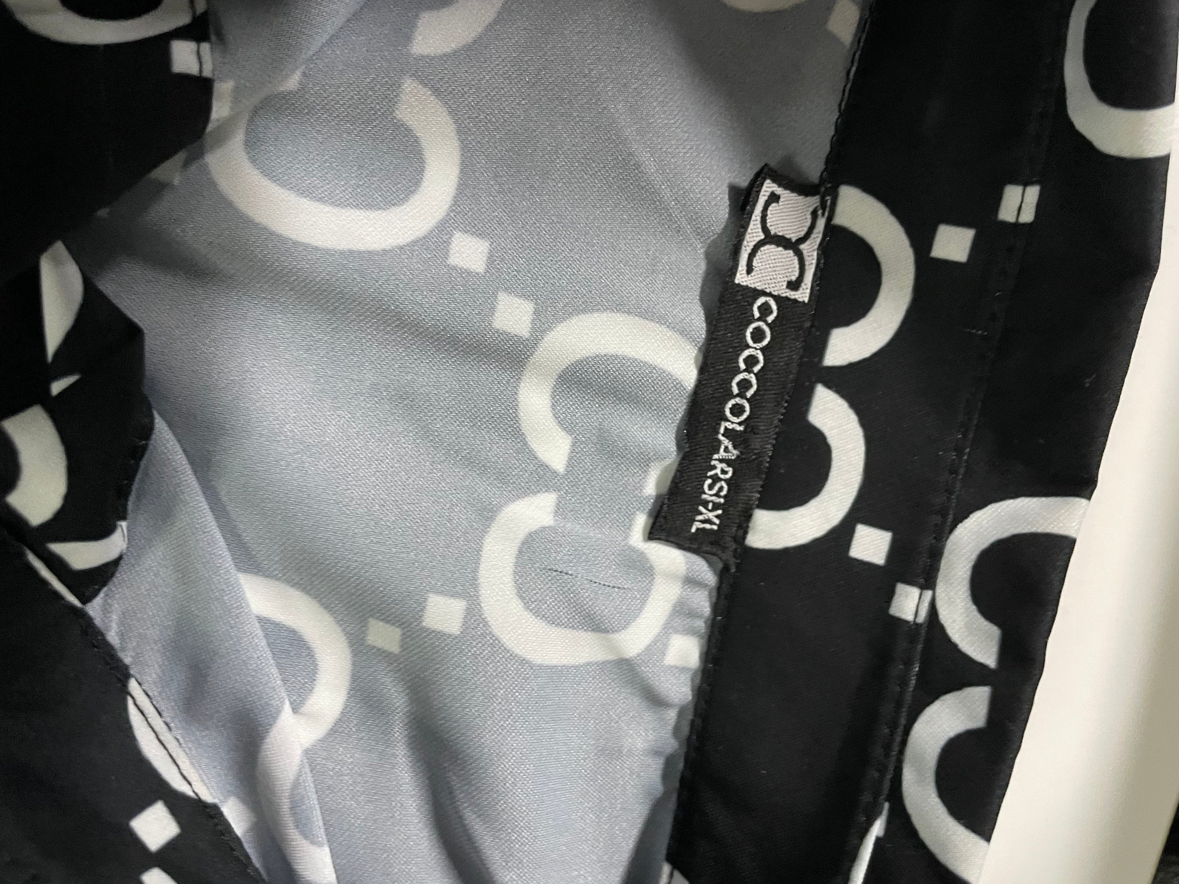 Cliche Vintage| Vintage black monogram unbranded Womens shirt