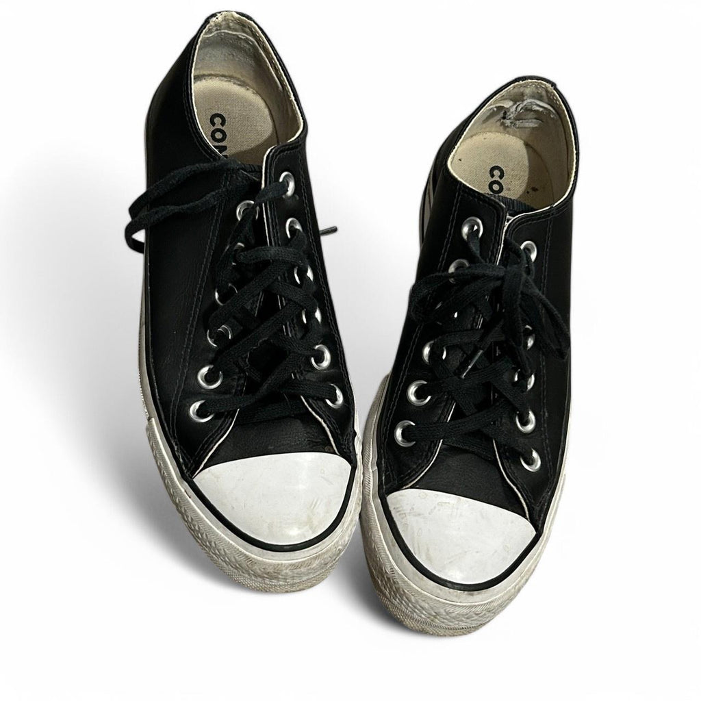 WOMEN'S TRAINERS ALL STAR LEATHER CONVERSE  PLATFORM TRAINERS UK 5- US7 SKU6895