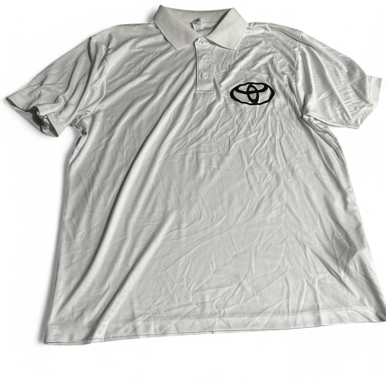 Polo Toyota Performance Golf Shirt Men Polyester Gift Black Grey White Sku 6843